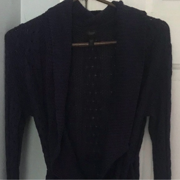 Soma Navy Blue Women's Cardigan Sweater - Picture 2 of 6